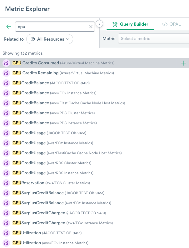 Searching Metrics Dataset